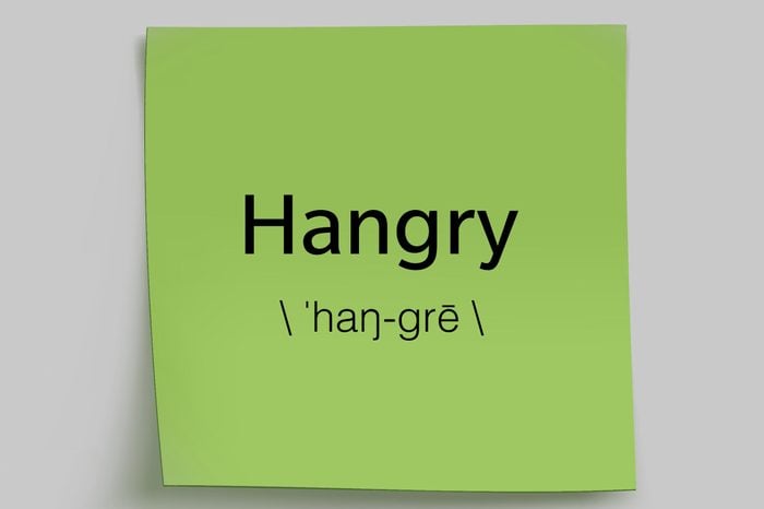 hangry sticky note