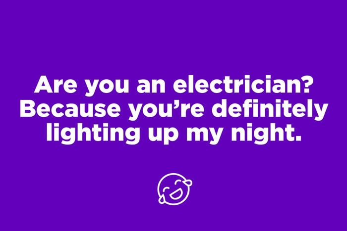 Electrician pickup line on purple