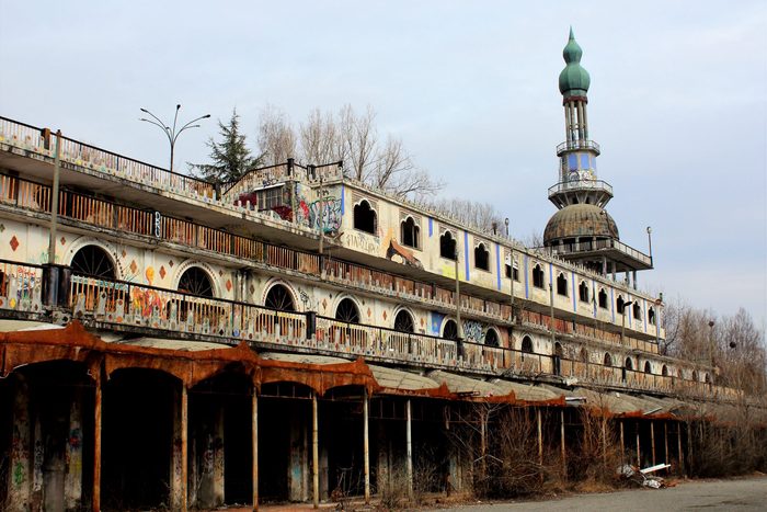 Abandoned Consonno park in Italy