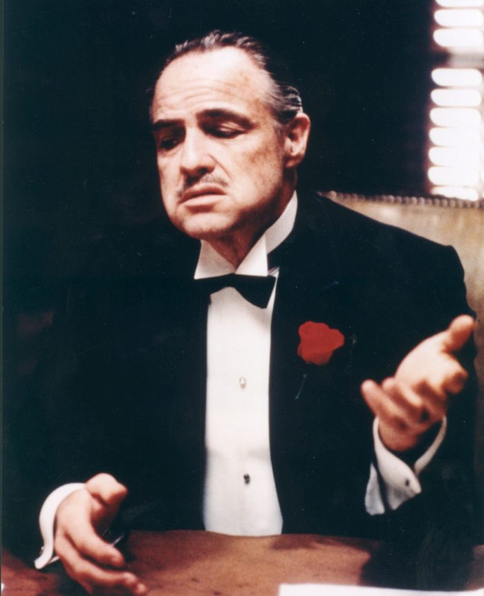 Editorial use only. No book cover usage. Mandatory Credit: Photo by Moviestore/Shutterstock (1647736a) The Godfather, Marlon Brando Film and Television