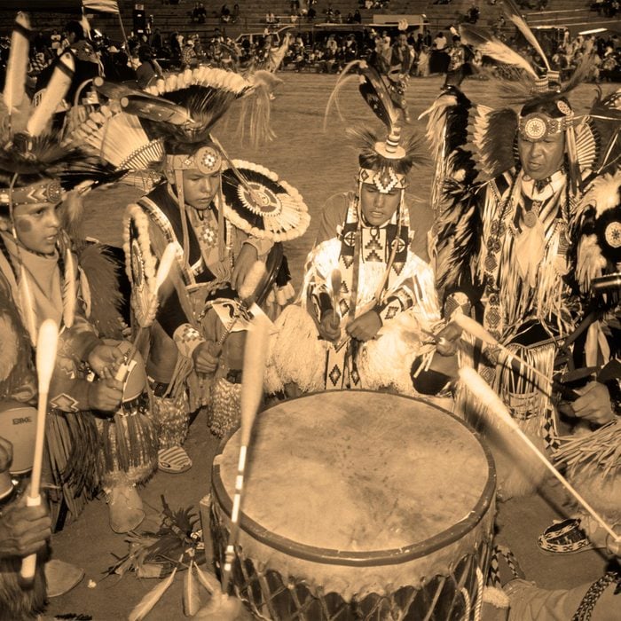 Navajo Pow Wow, (Pow Wow is a gathering of Native Americans), in Gallup. New Mexico, America. Mar 2007