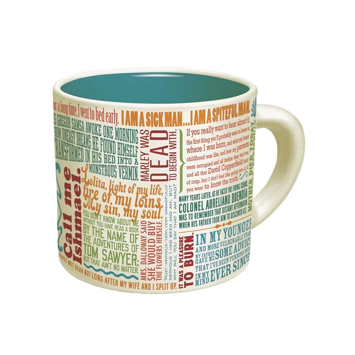 The Unemployed Philosopher's Guild First Lines Coffee Mug