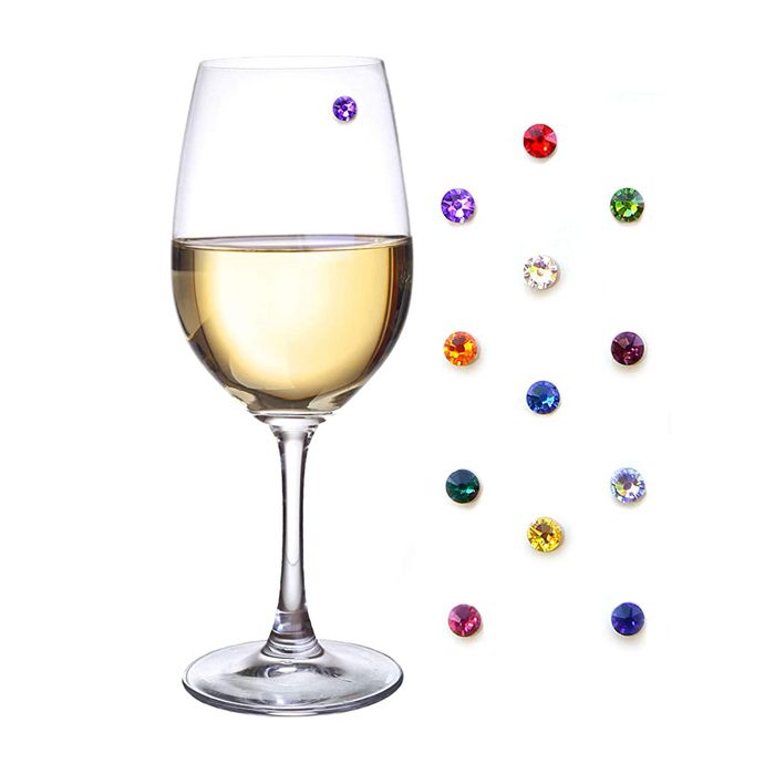 Simply Charmed Crystal Magnetic Wine Glass Charms