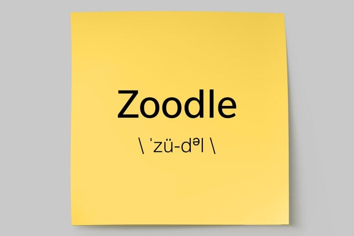 zoodle sticky note