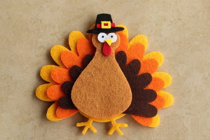 felt turkey craft for thanksgiving