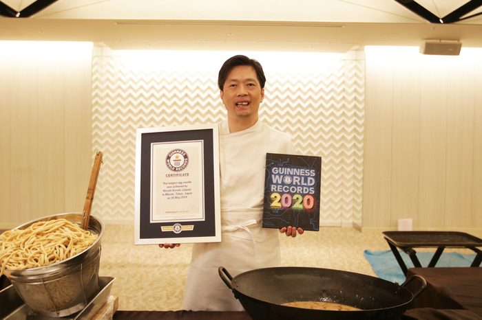 longest egg noodle world record