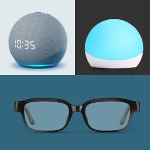 Echo Dot, Echo Glow, and Echo Frames