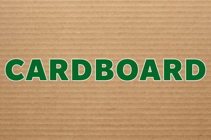 cardboard recyclable material