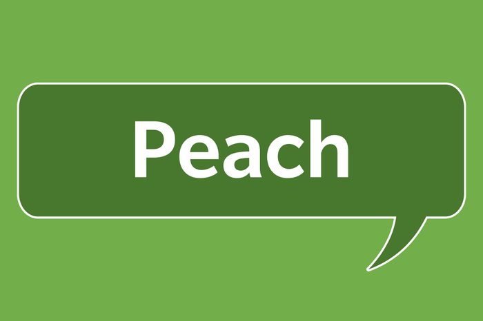slang words peach