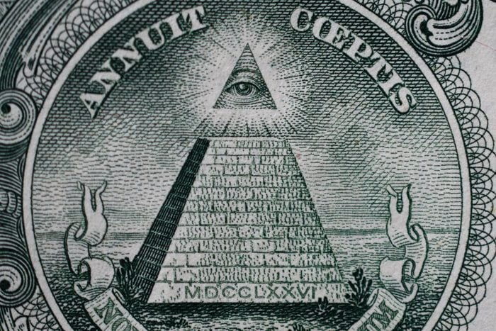 Pyramid Dollar Bill Symbol