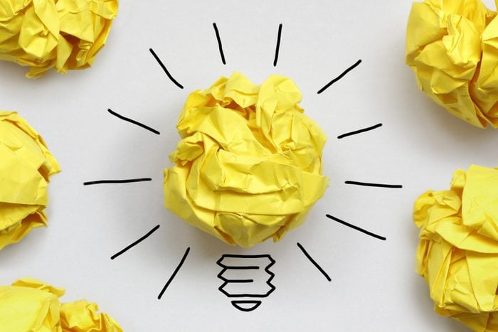 Inspiration concept crumpled paper light bulb metaphor for good idea; Shutterstock ID 146379659; Job (TFH, TOH, RD, BNB, CWM, CM): RD