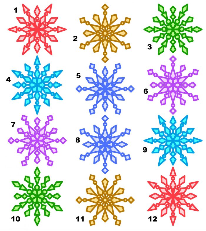 snowflakes pairs