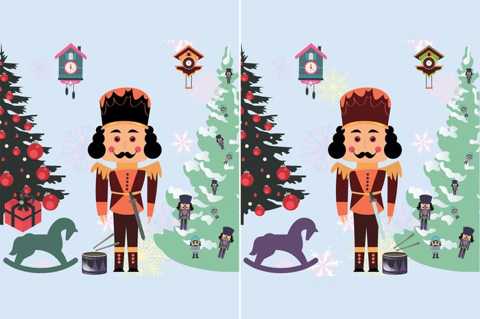 spot the differences nutcracker chirstmas scene question