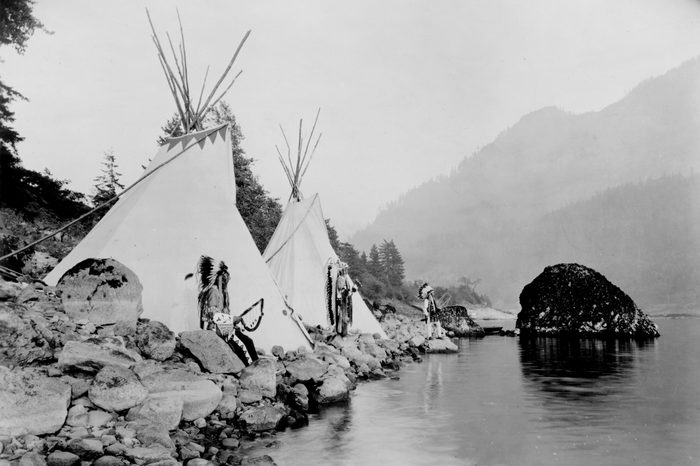 native american tents