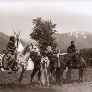 native american women on horses