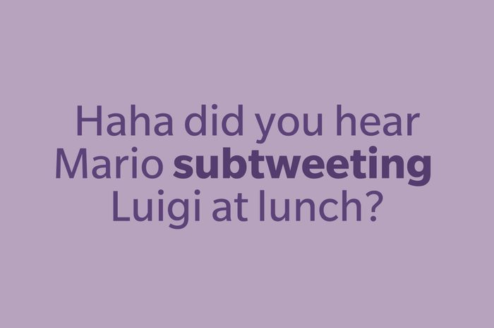 slang words subtweet