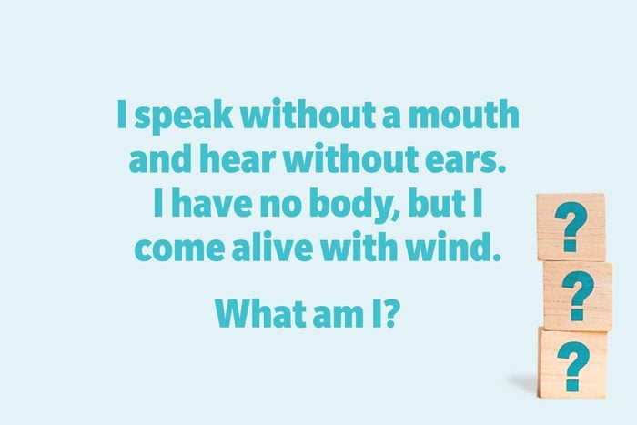 I speak without a mouth and hear without ears. I have no body, but I come alive with wind. What am I? 