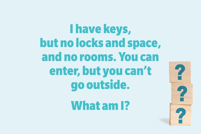 I have keys, but no locks and space, and no rooms. You can enter, but you can't go outside. What am I?