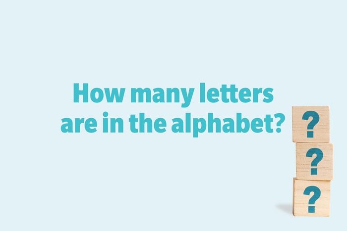 How many letters are in the alphabet?