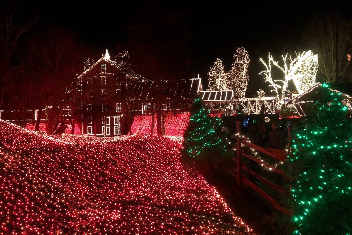 Historic Clifton Mill Christmas Lights