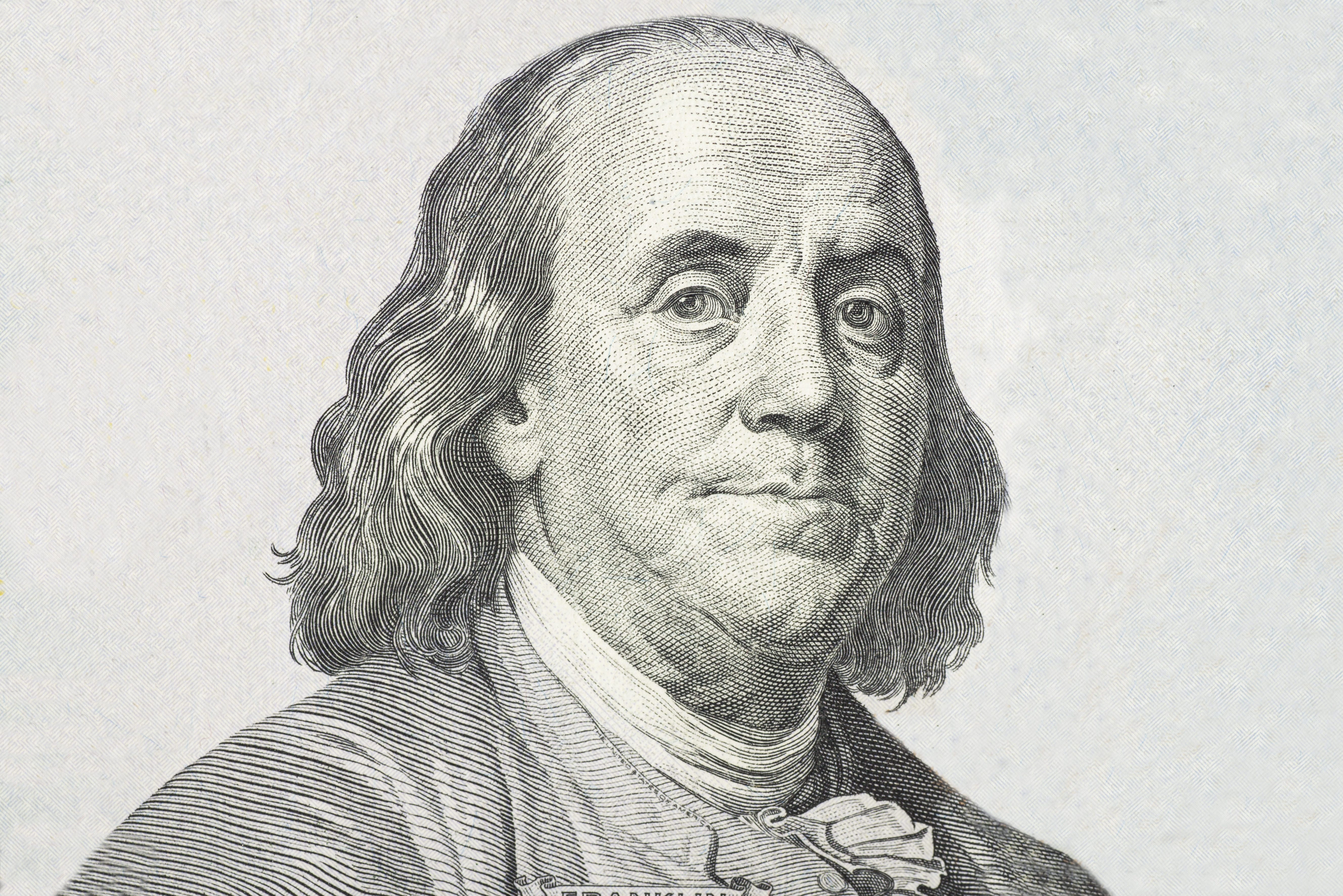 Close-up on Benjamin Franklin 
