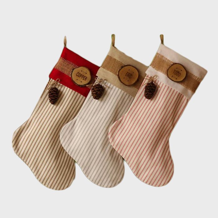 Farmhouse Personalized Christmas Stockings Via Etsy