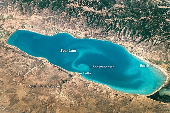 bear lake from space