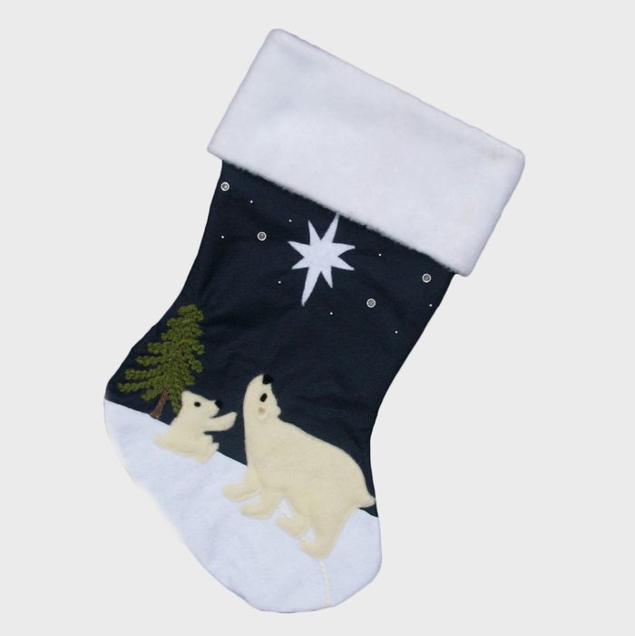 Polar Bear Christmas Stockings Via Etsy