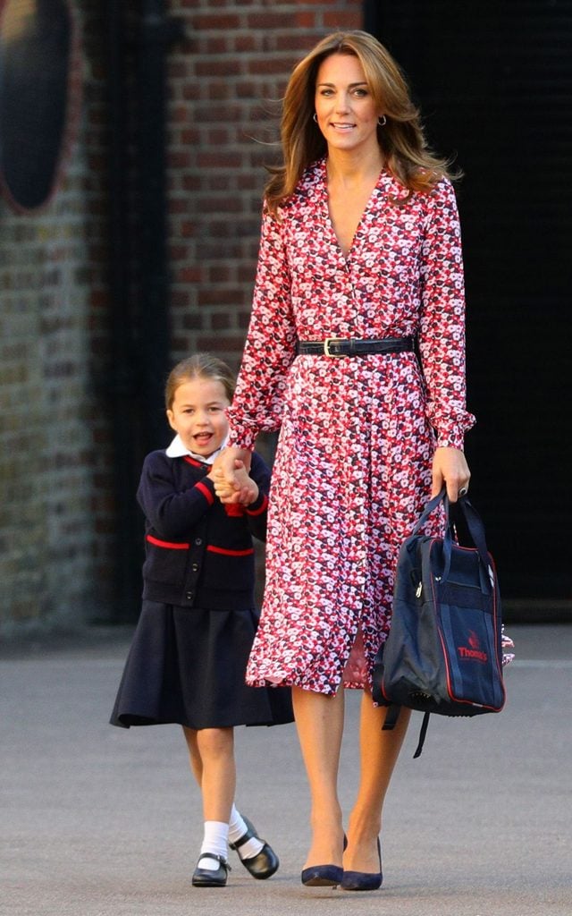 kate middleton taking daughter to school