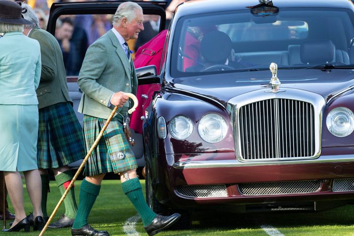 The Braemar Highland Gathering, Scotland, UK - 07 Sep 2019 Prince Charles departs from the Gathering.