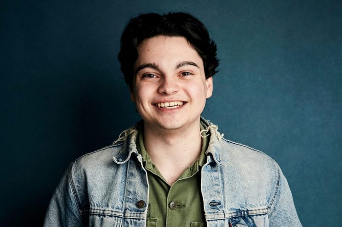 Max Burkholder poses for a portrait to promote the film "Imaginary Order" at the Salesforce Music Lodge during the Sundance Film Festival, in Park City, Utah 27 Jan 2019