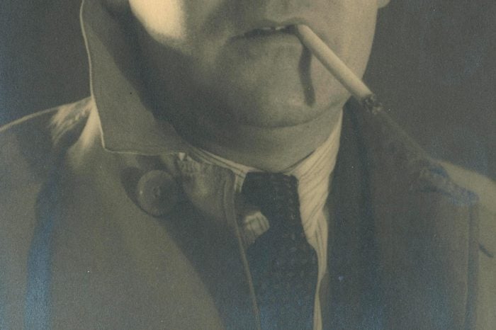 A man with cigarette, circa 1940s