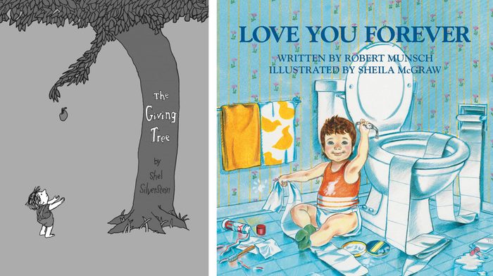 the giving tree and i love you forever childrens' book