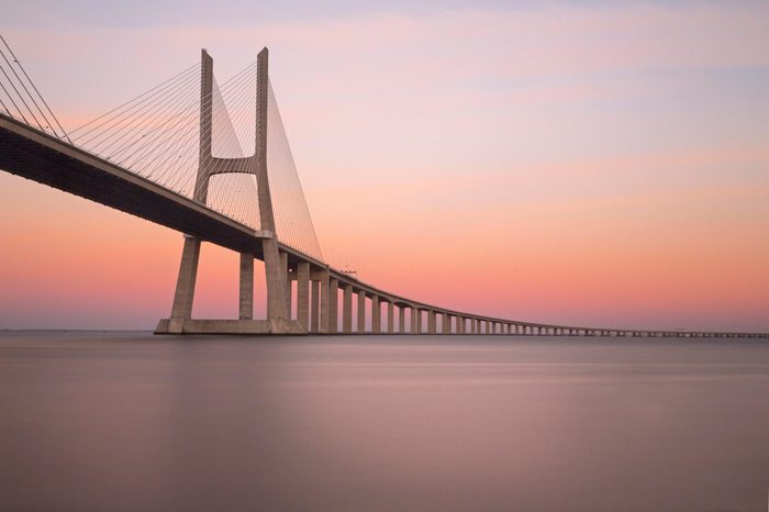 Vasco da Gama Bridge over the River Tagus