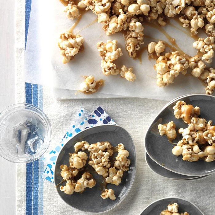 Chewy Caramel-Coated Popcorn