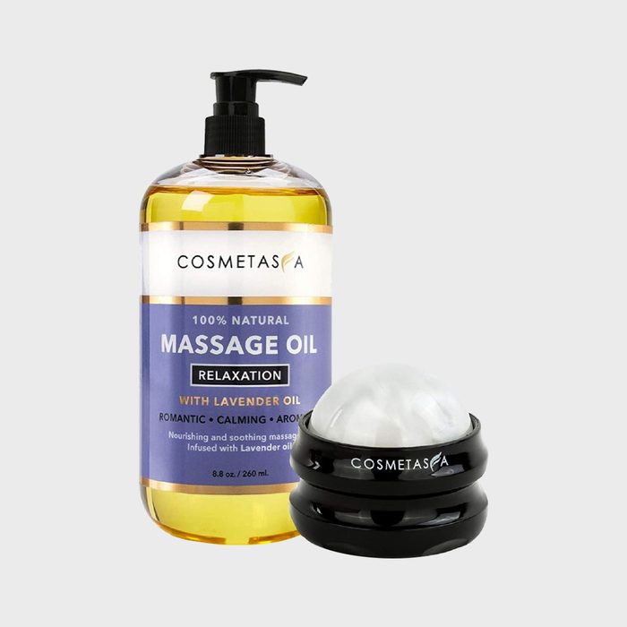 Cosmetasa Lavender Massage Oil With Massage Roller Ball 