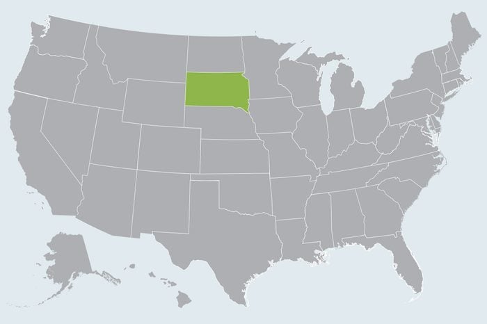 map showing state(s) to travel to in december