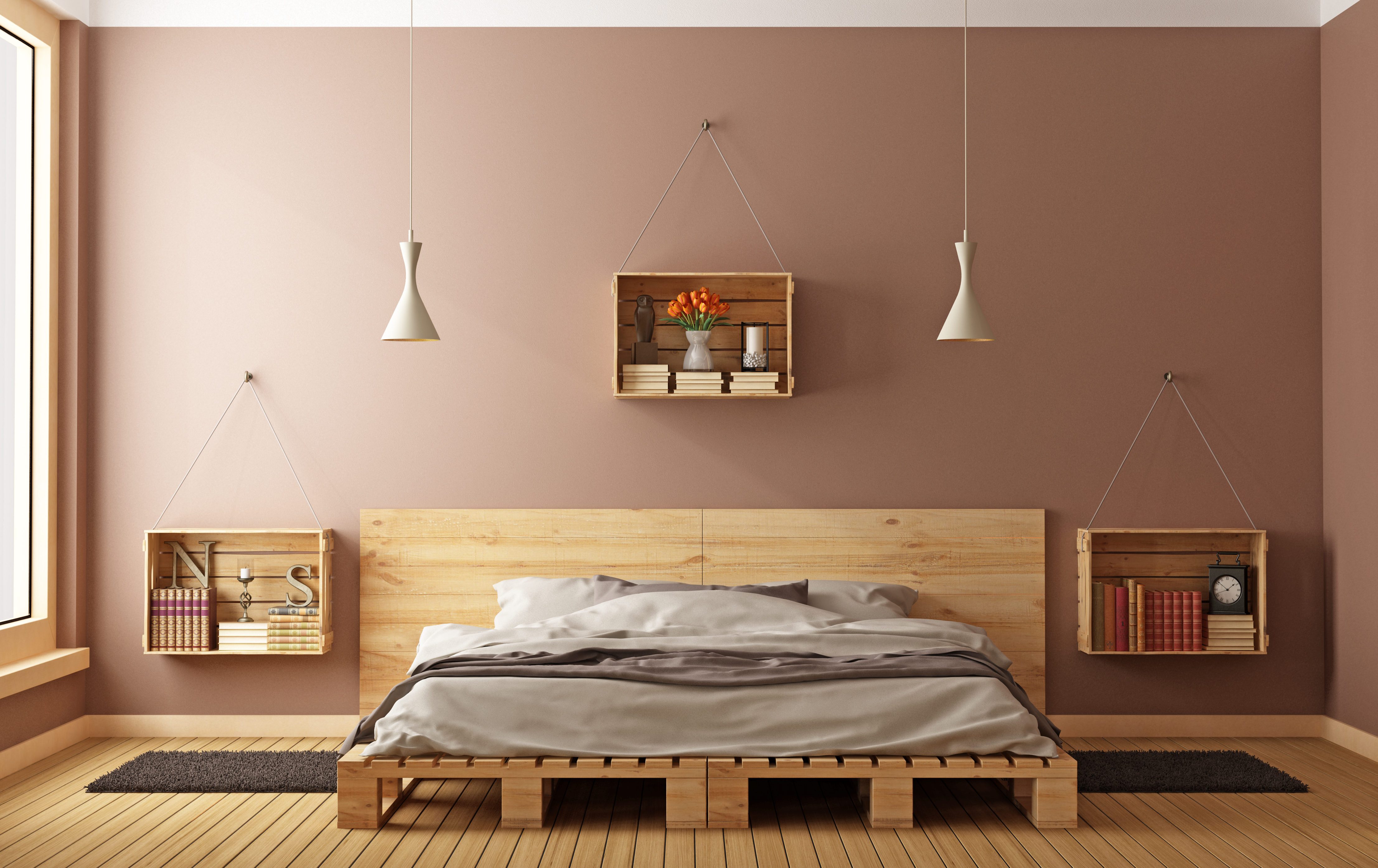 brown bedroom
