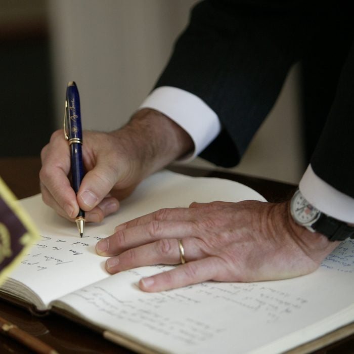 presidential handwriting