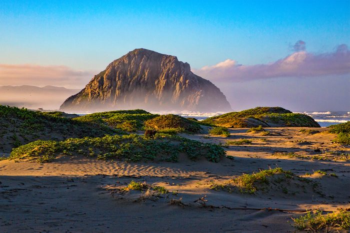 Morro Rock on the central coast of California.