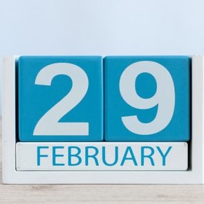 perpetual calendar showing february 29