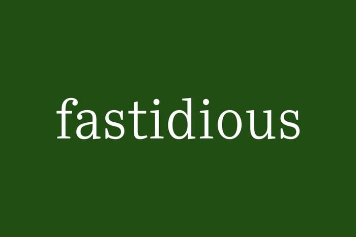 Fancy Word Fastidious