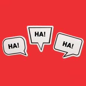 laughing speech bubbles