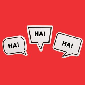 laughing speech bubbles