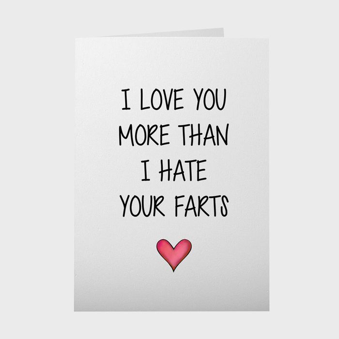 I Love You More Than I Hate Your Farts Card