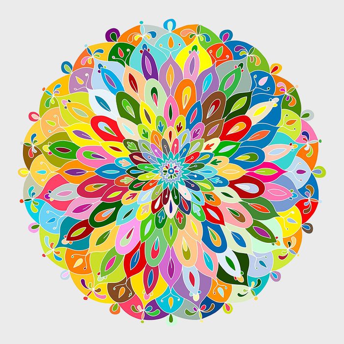 Round Blooming Color Puzzle 