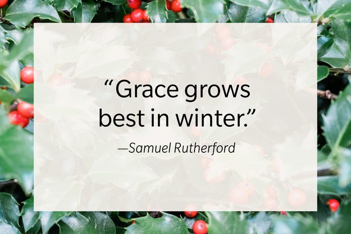 Samuel Rutherford Cozy Winter Quote