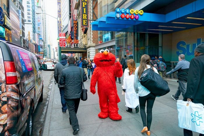 NEW YORK CITY, MANHATTAN, OCT,25, 2013. Elmo in Times Square