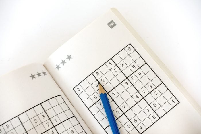 sudoku book isolated on white 