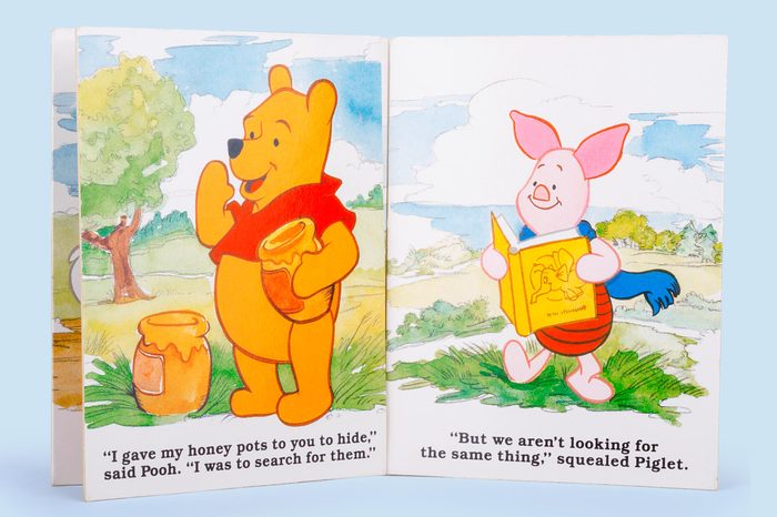 winnie the pooh and piglet in a book